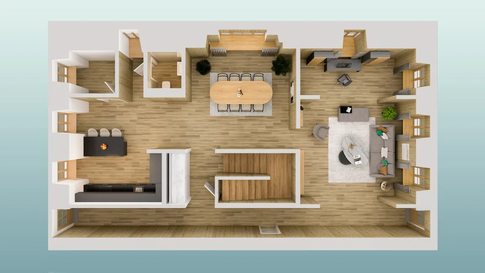 Appartements en PPE dans une ferme en cours de réhabilitation