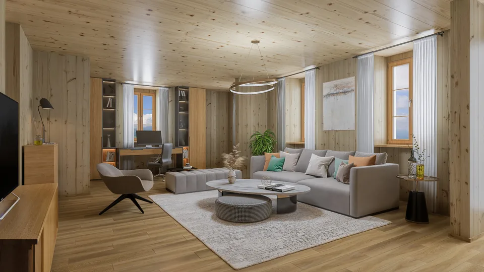 Appartements en PPE dans une ferme en cours de réhabilitation
