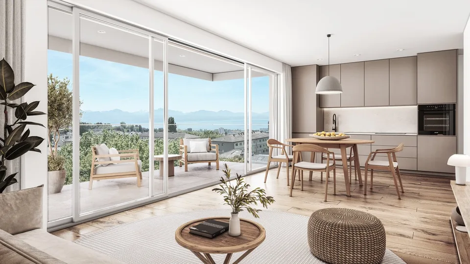 AUREALAGO — Appartement neuf de 2,5 pièces avec balcon · Vue dégagée · Prilly