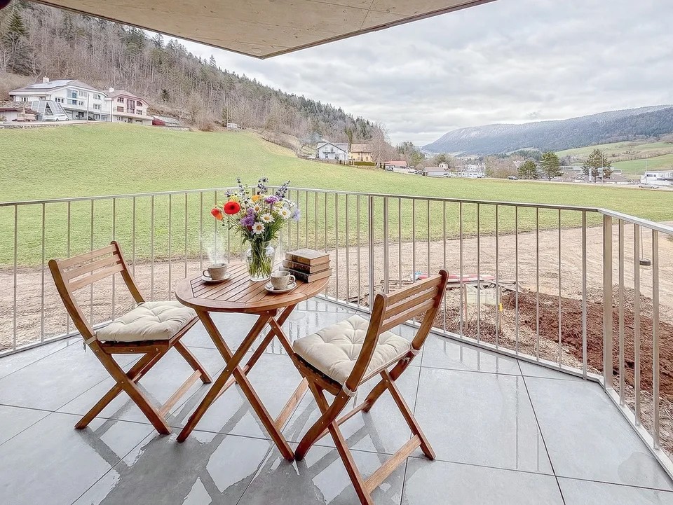 Appt PPE nuovo di 4.5 pezzi con balcone Campagne Pernod, lotto B6
