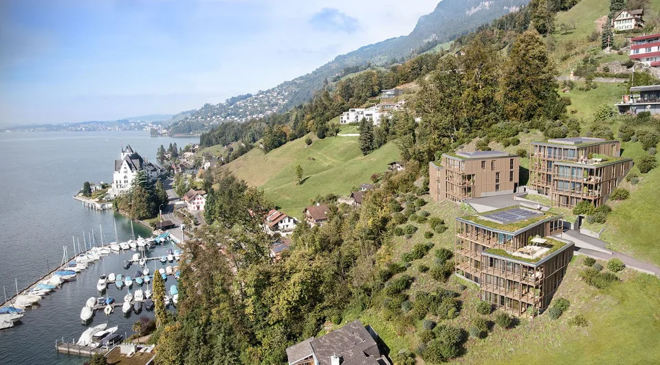 Appartement attique exclusif de 4,5 pièces à Vitznau – vivre avec vue sur le lac