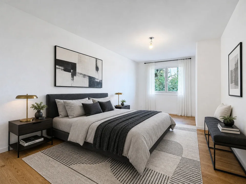 ENTRE MORAT ET FRIBOURG Appartement rénové de 3.5 pces avec jardin – foto 9 di 11