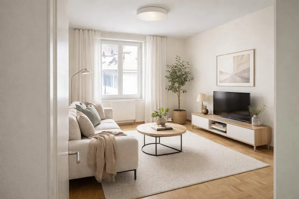 Charmante 3-Zimmer-Wohnung im 1. OG in Riehen – sofort verfügbar!