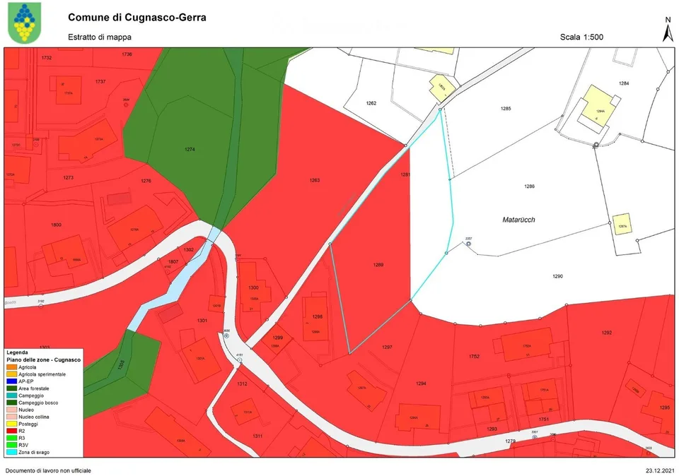 1'469 qm Bauland / Terreno Edificabile  Cugnasco