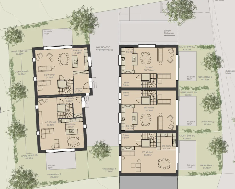 Haus 3 - Reiheneinfamilienhaus mit Lift