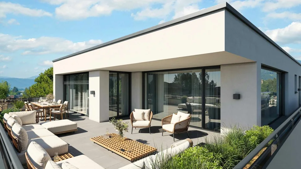 Moderne 4.5-Zimmer-Maisonettewohnung mit privatem Garten