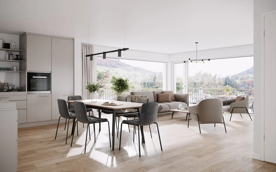 Exklusive 3.5 Zimmer Neubauwohnung mit grosszügigem Gartenanteil - 117m2 - CHF 719'000.00 – Foto 10 von 15
