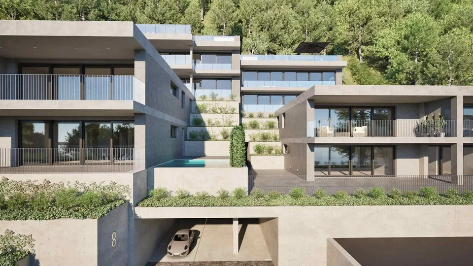 Exklusives Luxusapartment mit Pool und Seeblick in Lugano