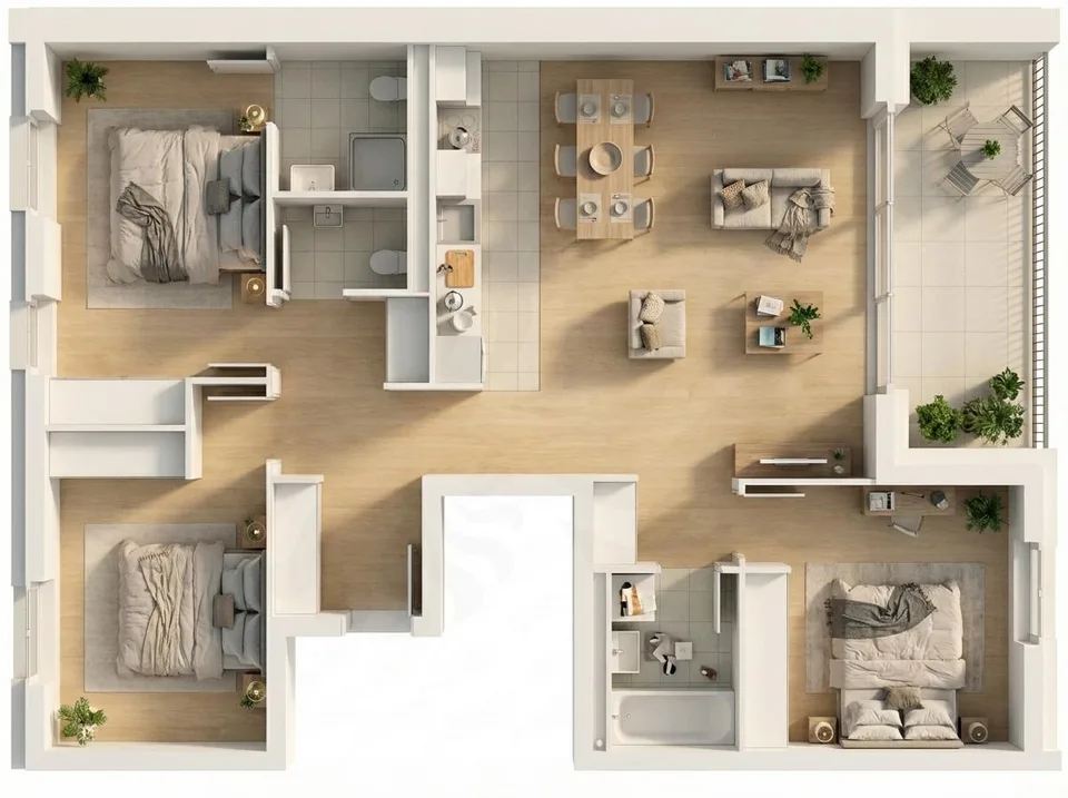 Appartement 5P im 1. Stock, 11, route des Jurêts in Choulex