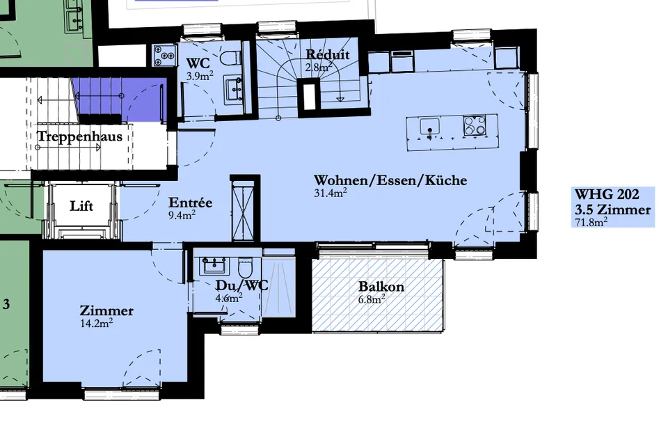 *** RESERVIERT *** NEUBAU: Exklusive 3.5-Zimmer-Duplexwohnung in Zürich Witikon – Foto 10 von 11