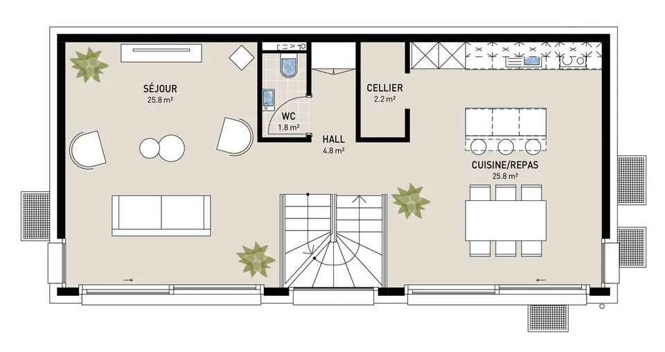 CHAMPLAN | 2 EINZELNE VILLEN MIT 5.5 ZIMMERN