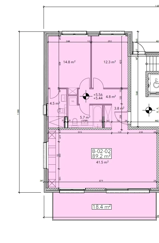 Neue Residenz - Attika mit 3.5 Zimmern und Terrasse