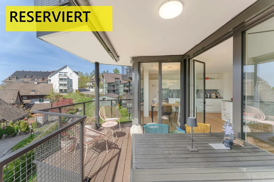Exklusive 4½ Zimmer-Minergie-Maisonette-Wohnung an familienfreundlicher Lage mit gemütlichem Garten