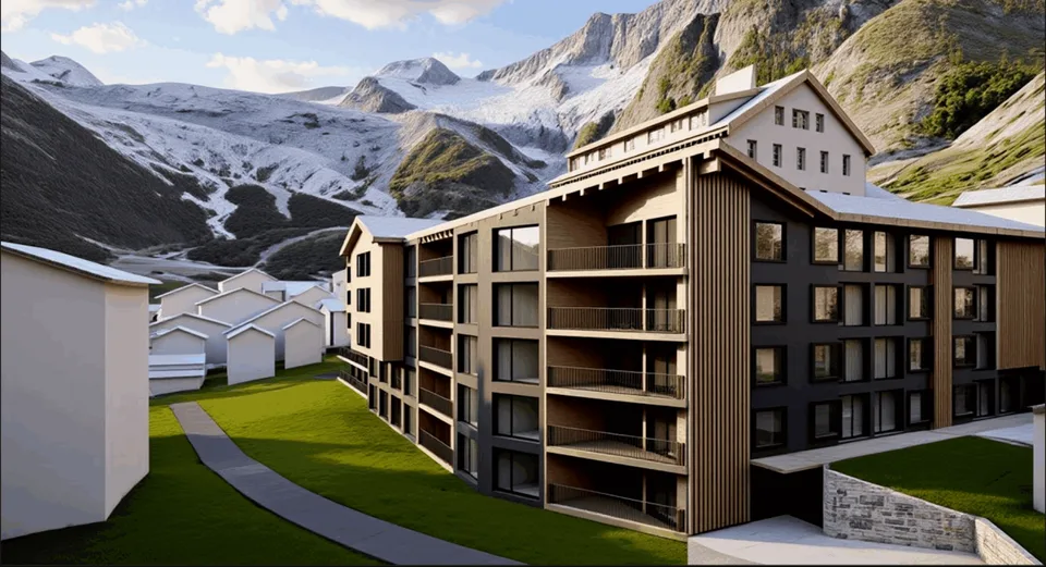 Dom 4545 - Besitzen Sie Ihr exklusives Hotelstudio oder Ihre Hotelsuite in Saas-Fee - betrieben von Dorint Hotels & Resorts. 3.5 Zimmerapartment 205