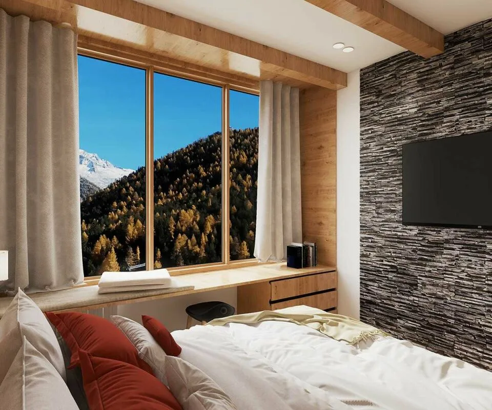 Dom 4545 - Besitzen Sie Ihr exklusives Hotelstudio oder Ihre Hotelsuite in Saas-Fee - betrieben von Dorint Hotels & Resorts. 3.5 Zimmerapartment 205