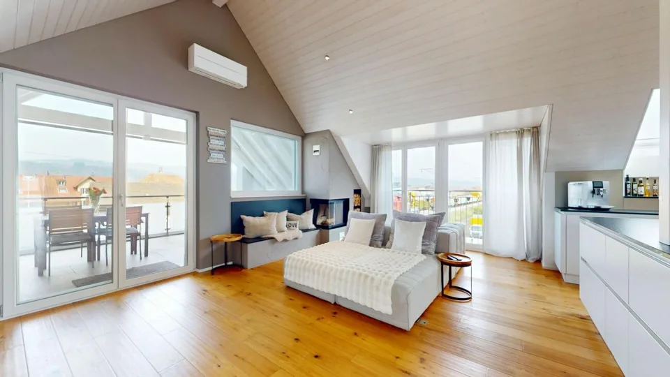 Maisonnette de 5,5 pièces neuve avec cheminée et garage double