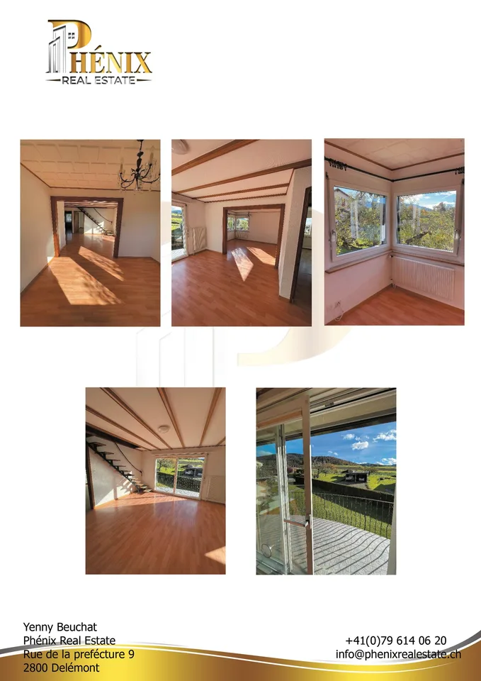 Charmanter Einzelhof mit 7 Zimmern in Montsevelier – Foto 6 von 7