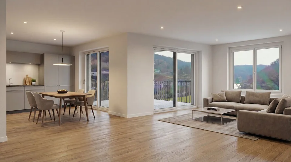 Appartement neuf, labellisé Minergie-P, de 4.5 pièces à St-Ursanne (n° 1.1)