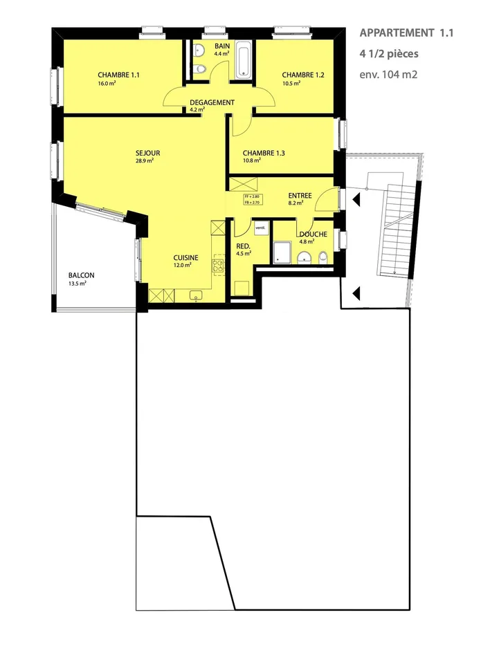 Appartamento nuovo, certificato Minergie-P, 4.5 locali a St-Ursanne (n. 1.1) – foto 8 di 9