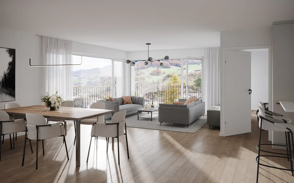 Exklusive 4.5 Zimmer Neubauwohnung mit grosszügiger Balkonfläche - 129m2 - CHF 855'000.00 – Foto 9 von 15