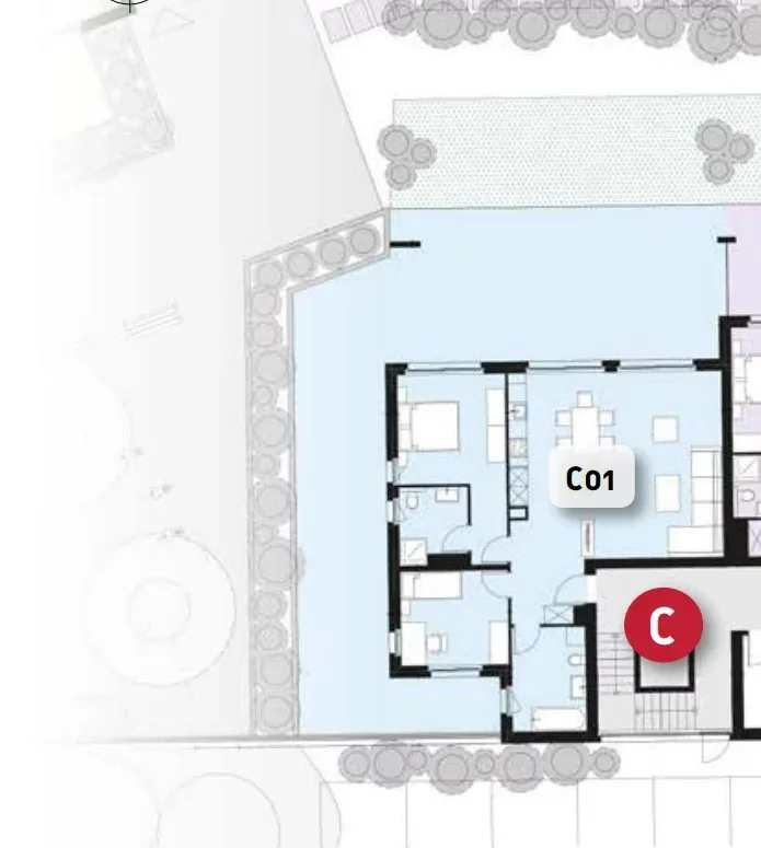 Appartamento 3.5 locali di 105 m2 con terrazza e prato – foto 12 di 12