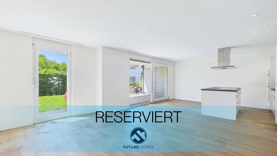 Moderne Gartenwohnung mit hoher Wohnqualität