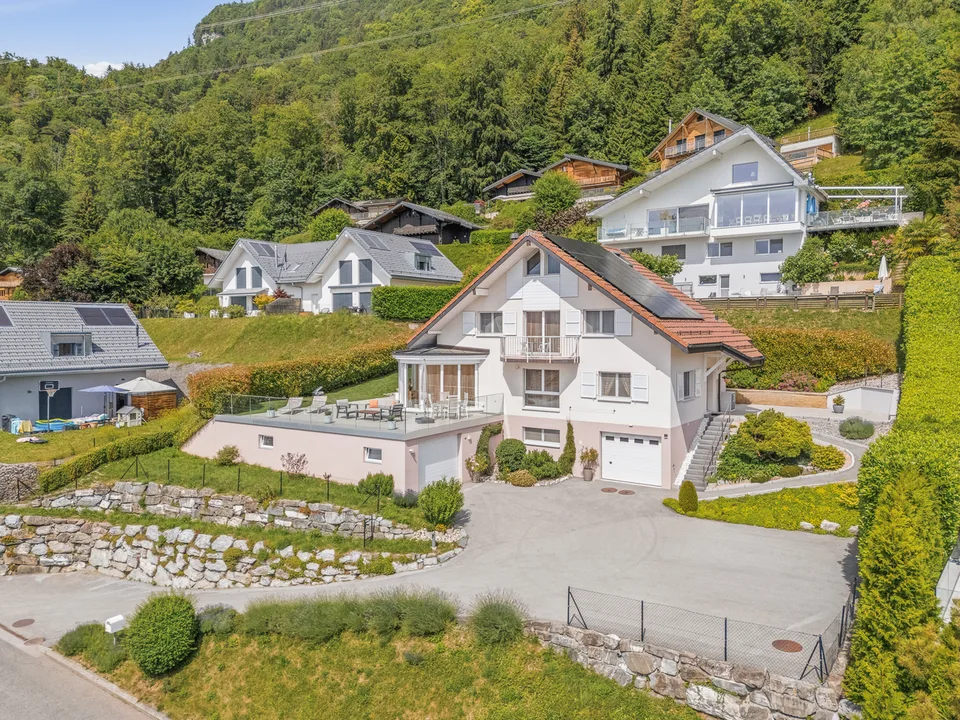 Villa d'architecte - un havre de paix dominant le lac Léman