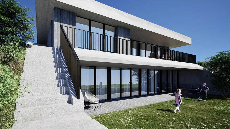 Villa sur plan avec incroyable vue sur le Lac de Morat et les Alpes