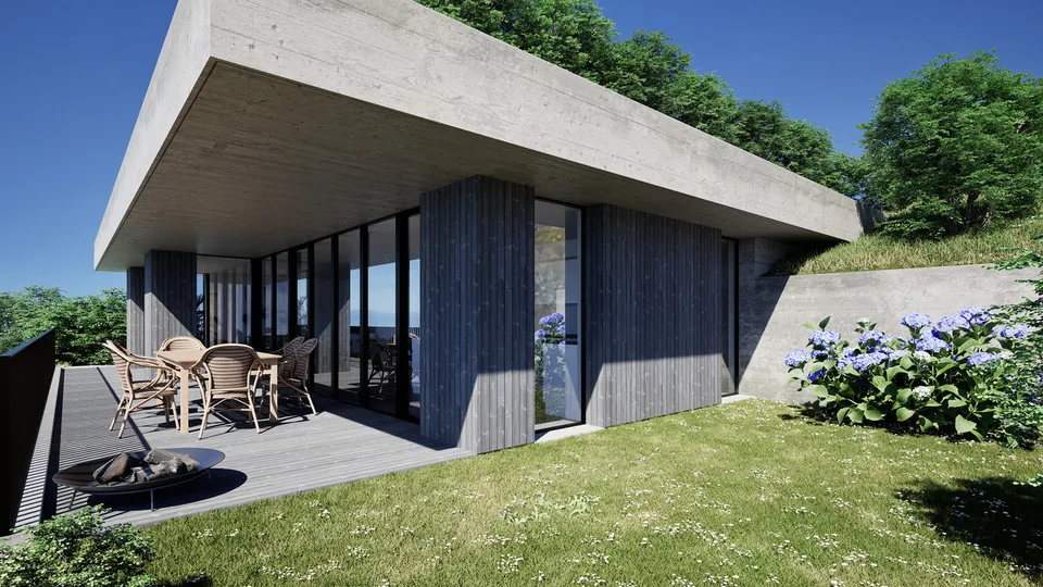Villa su progetto con incredibile vista sul Lago di Morat e le Alpi