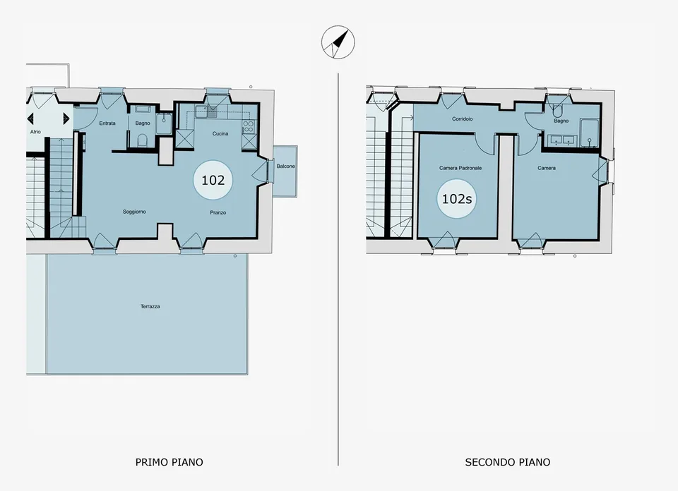 COLDRERIO - Renting a splendid duplex apartment immersed in nature (ref. 102) – photo 13 of 13
