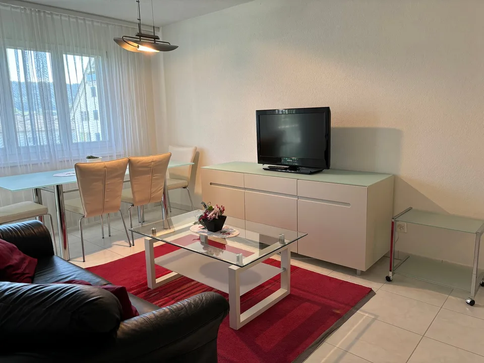 2.5-Zimmer-Wohnung - möbliert - mit Balkon in Buchs Zürich