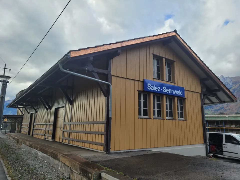 Lagerfläche im Güterschuppen Bahnhof Salez-Sennwald