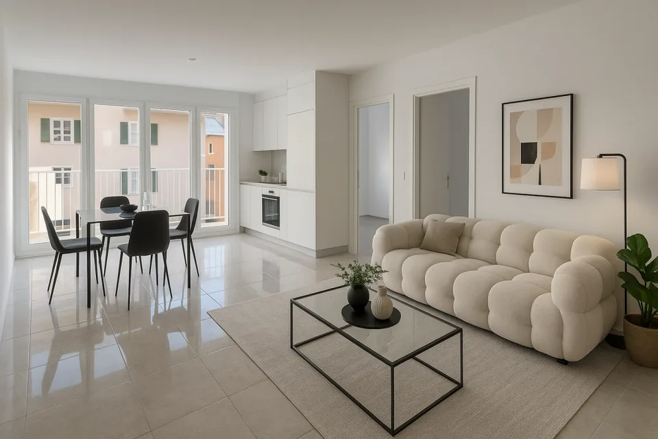 St-Imier, appartement de 4.5 pièces au 1er étage avec balcon