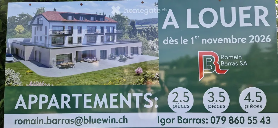 Bâtiment neuf à Lossy – Lumineux, moderne et accessible