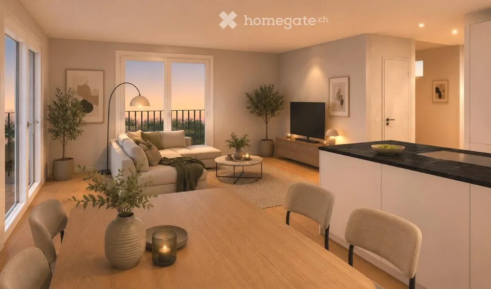 5.5-Zimmer-Attika-Maisonette (Penthouse) mit Alpenblick, Wallisellen (Erstbezug; ab Herbst 2026)