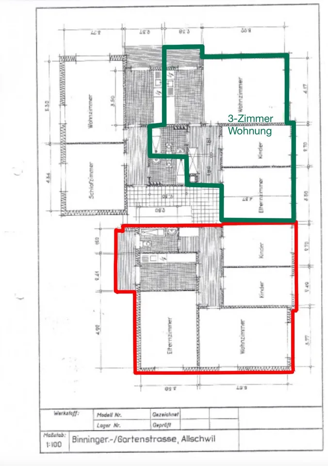 3-Zimmer Wohnung in Allschwil, Gartenstrasse 34