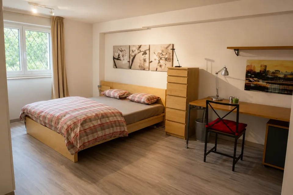2.5 locali ammobiliato con splendido giardino