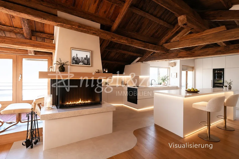 4.5-Zimmer-Dachmaisonettewohnung in historischem Engadinerhaus