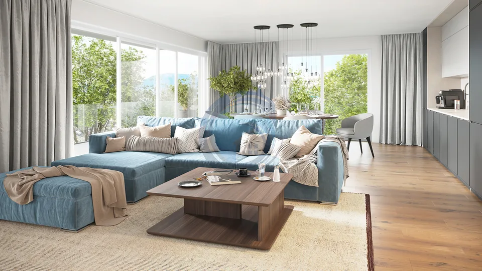 BEL APPARTEMENT DE 4.5 PIÈCES NEUF AU REZ-DE-CHAUSSÉE AVEC JARDIN