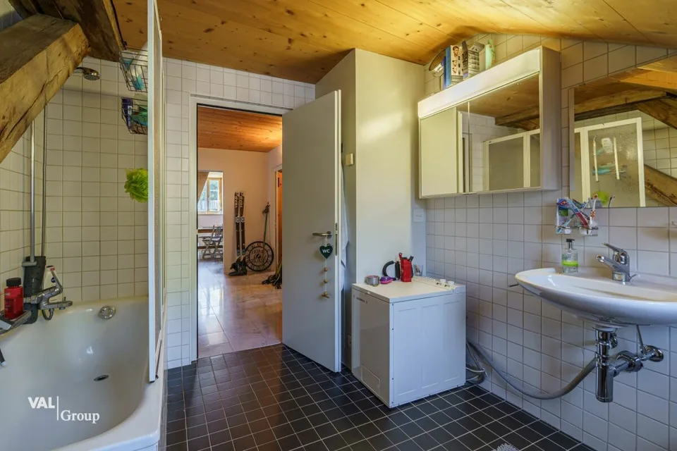 Attractive attic with gallery and high-quality construction standard