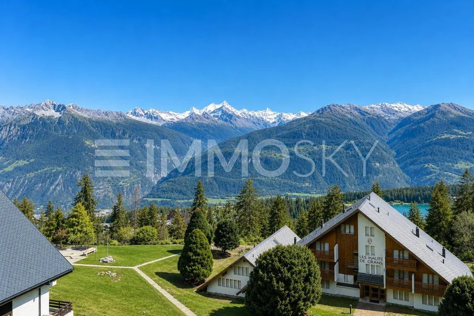 Situation exceptionnelle sur les Hauts de Crans - Déjà Réservé