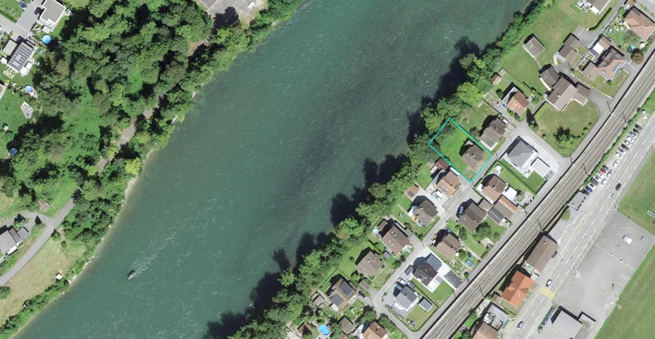 Wohnen am Wasser - Baulandgrundstück an idyllischer Lage direkt an der Aare