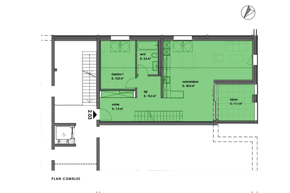 Appartements in einer renovierten Farm