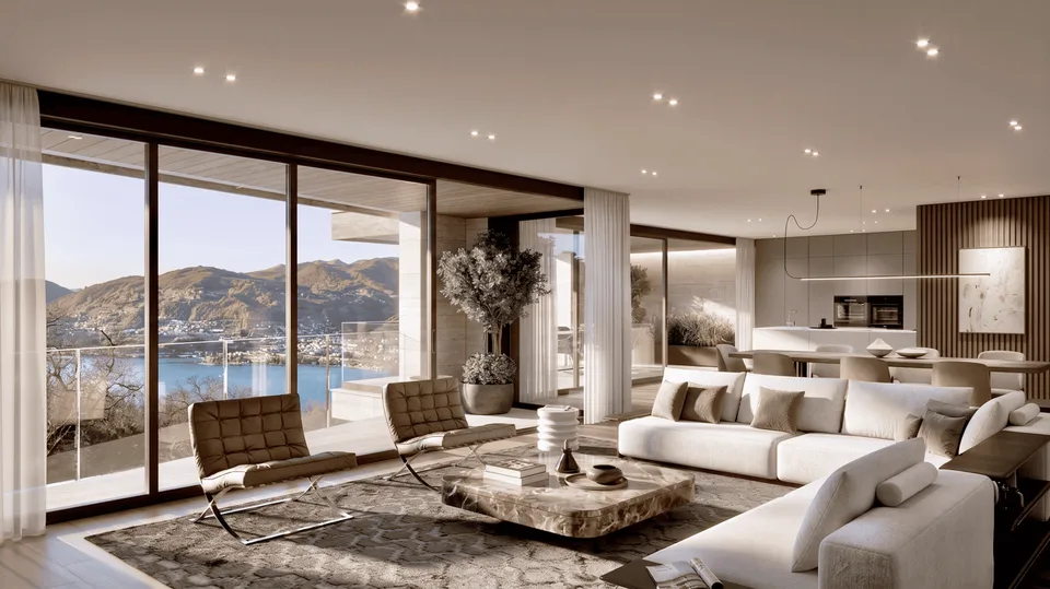 MONTAGNOLA - LUXUSWOHNUNG MIT SEEBLICK