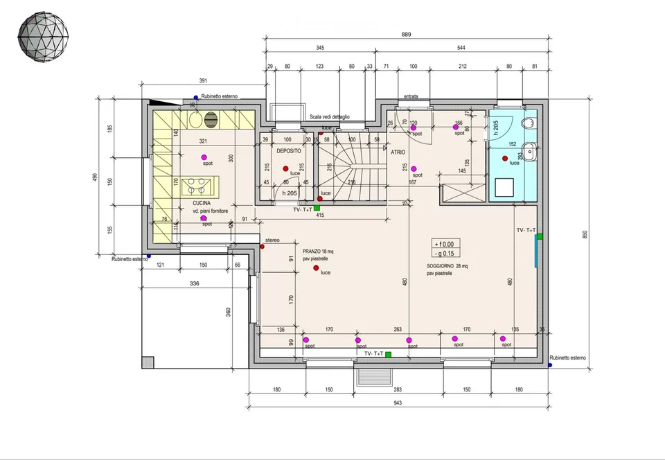 Unabhängige Villa mit großem Garten