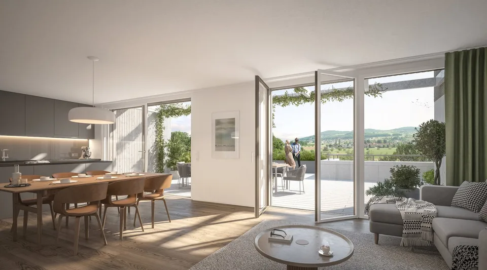 Attikawohnung mit grosser Terrasse inkl. zwei Tiefgaragenparkplätzen an ruhiger Lage. – Foto 13 von 20