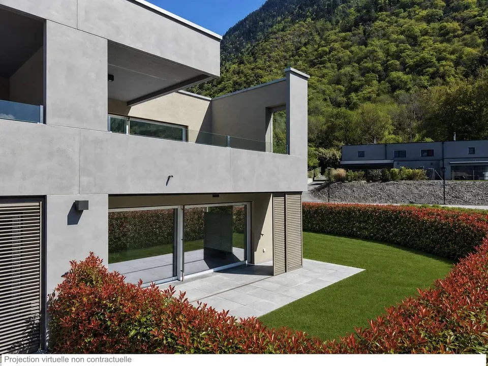 Rez-jardin neuf de 3.5 p. - Minergie - Martigny