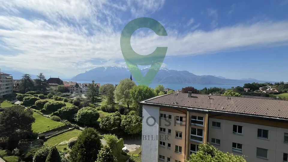 VUE IMPRENABLE SUR LE LAC ET LES ALPES A CHEXBRES