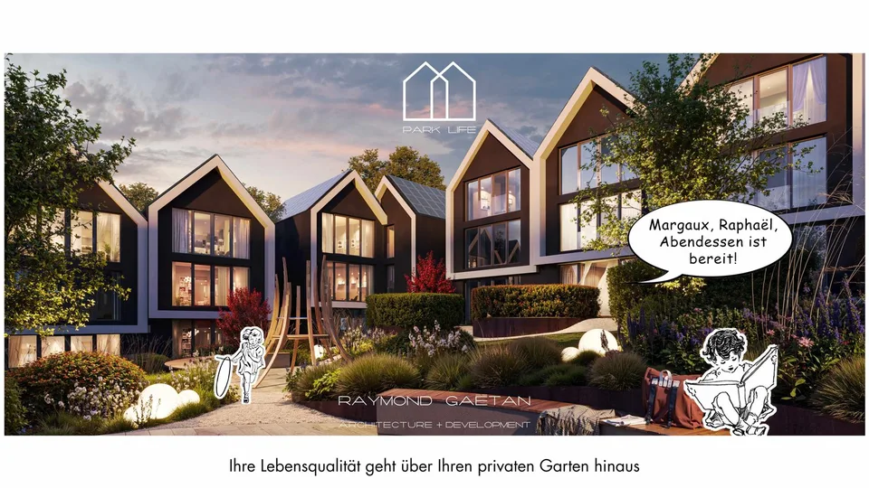 Appartement de jardin neuf avec 90m2 d'espace de vie et 135m2 de jardin pour 1'200'000.-