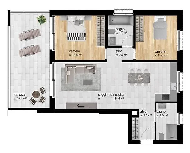 Vendesi nuovi appartamenti 3.5 locali - Sementina